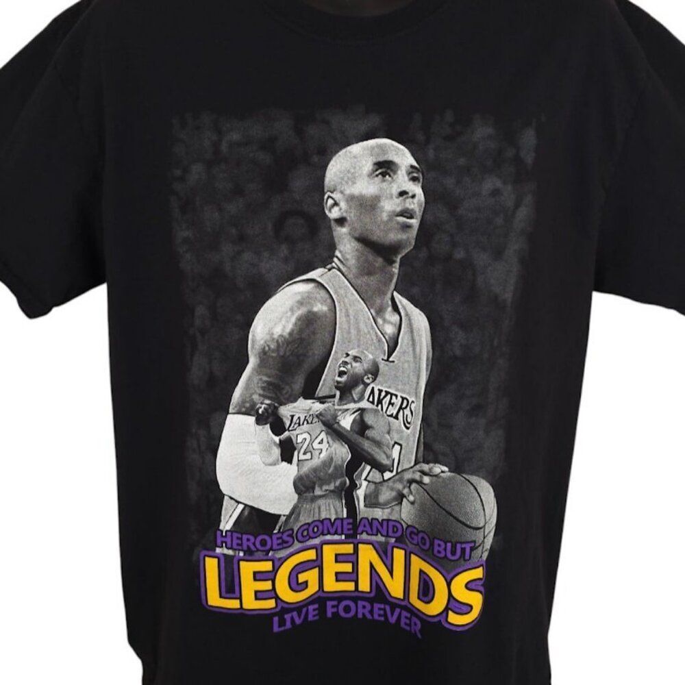 Kobe Bryant Memorial T Shirt Mens Size Large 1978-2020 Tribute RIP Black Mamba